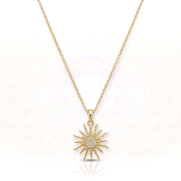 Řetízek se zirkonovým sluníčkem Camille (gold filled)
