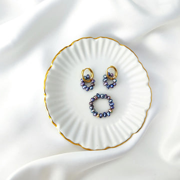 Náušnice a prstýnek z perel jako set nebo samostatně